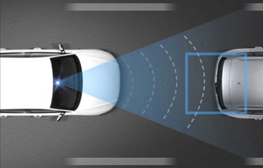 前方車両の発進を検知して知らせるFVSAのイメージ